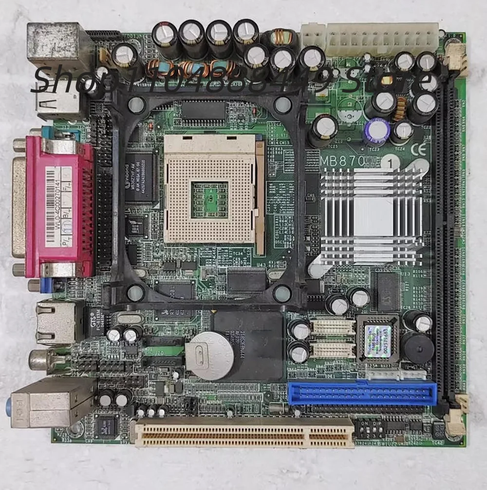 Industrial motherboard MB870 MINI-ITX ATI RS300M 478 pin