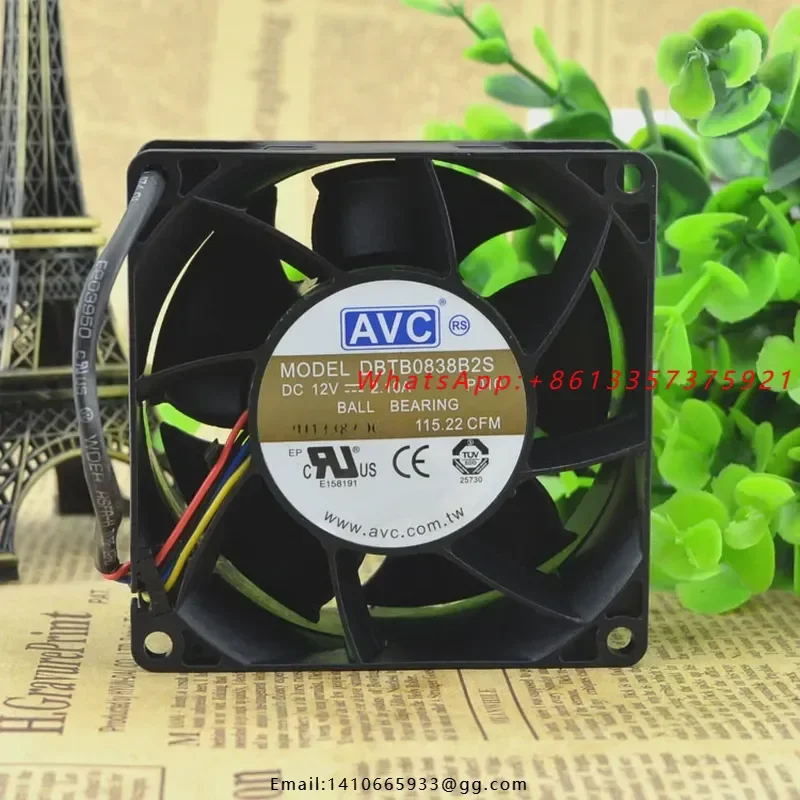 

Original AVC DBTB0838B2S 8038 Fan for 12V 2.10A PWM Temperature Control High Speed Large Air Volume