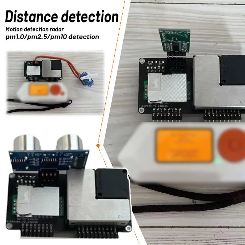 For Flipper Zero 5-in-1 Module CO2 Detection Pm1.0 Pm2.5pm10 Detection Distance Detection Motion Detection Radar