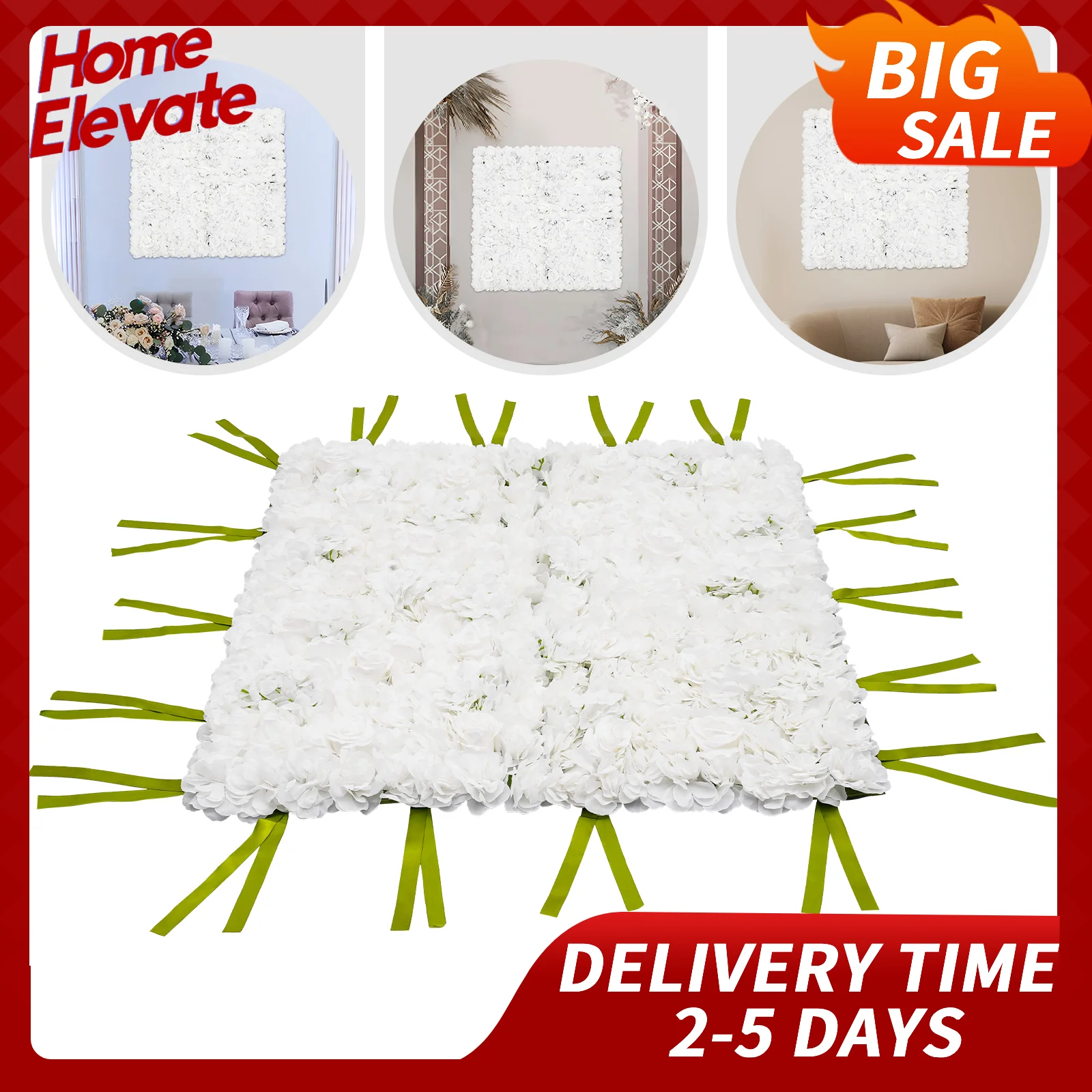 

Настенная панель с искусственным цветком, шелковая роза, коврик, фон для свадьбы, дня рождения, рождественского украшения, фотобудки, домашнего отеля