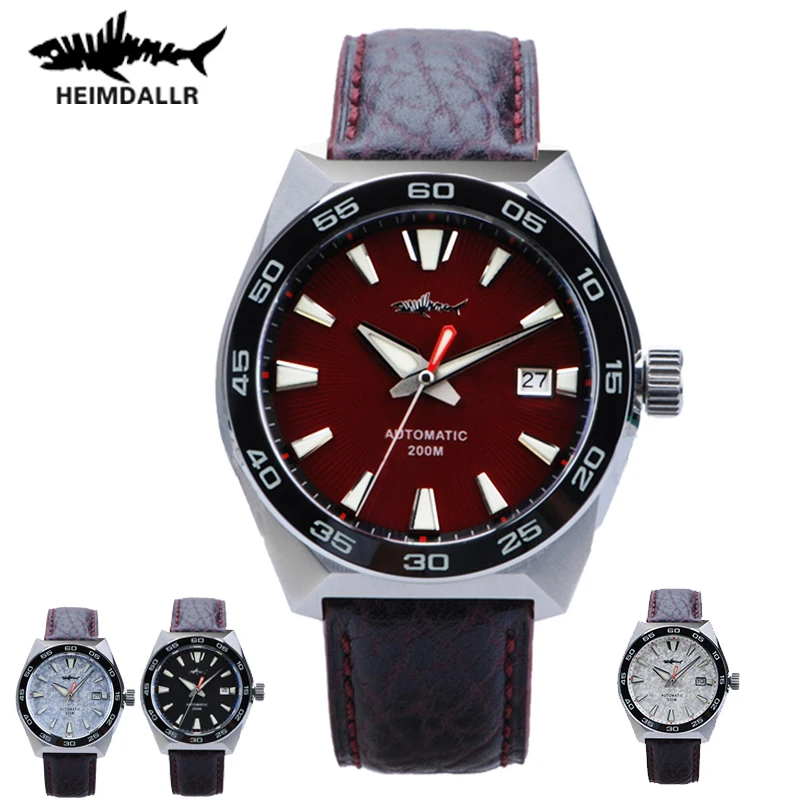 

Heimdallr Monster Diver men Watch Black Dial Sapphire Crystal NH35 Automatic Mechanical 200m Waterproof Luminous Dive Watch