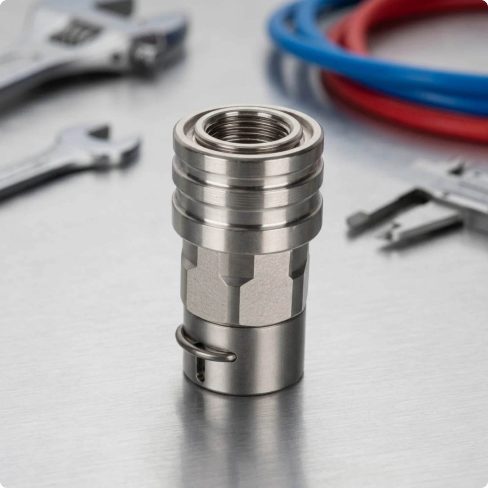 Hose Adapter with Retaining Pin Secure Pressure Washer Adapter Quick-Connect Plug Universal