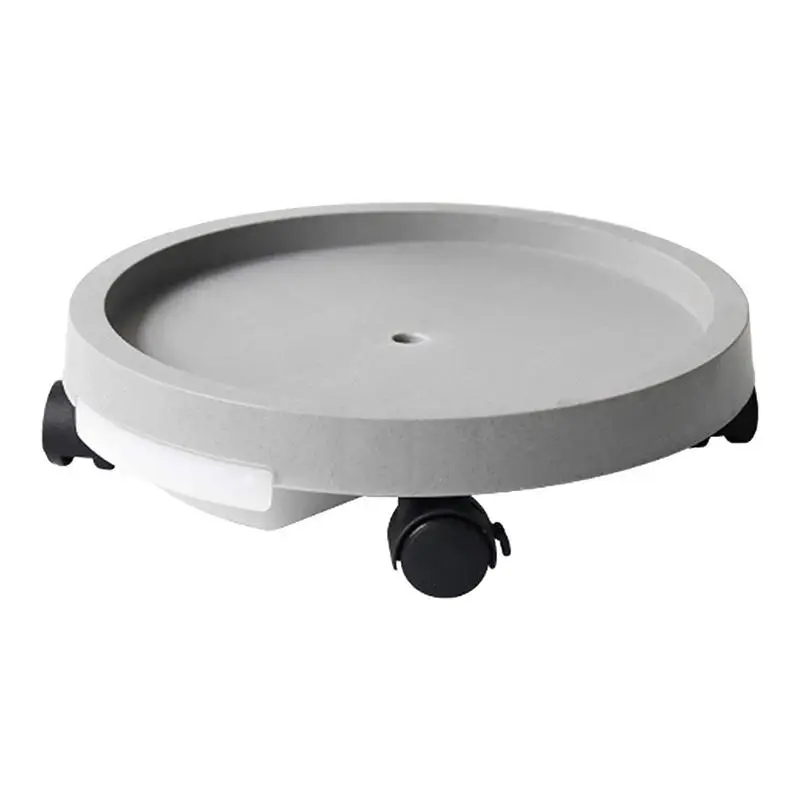 Durable Flower Pot Tray With Lockable Wheels Flower Disc Base Pot Tray With Water Storage Box Movable Round Bonsai Plants Trays