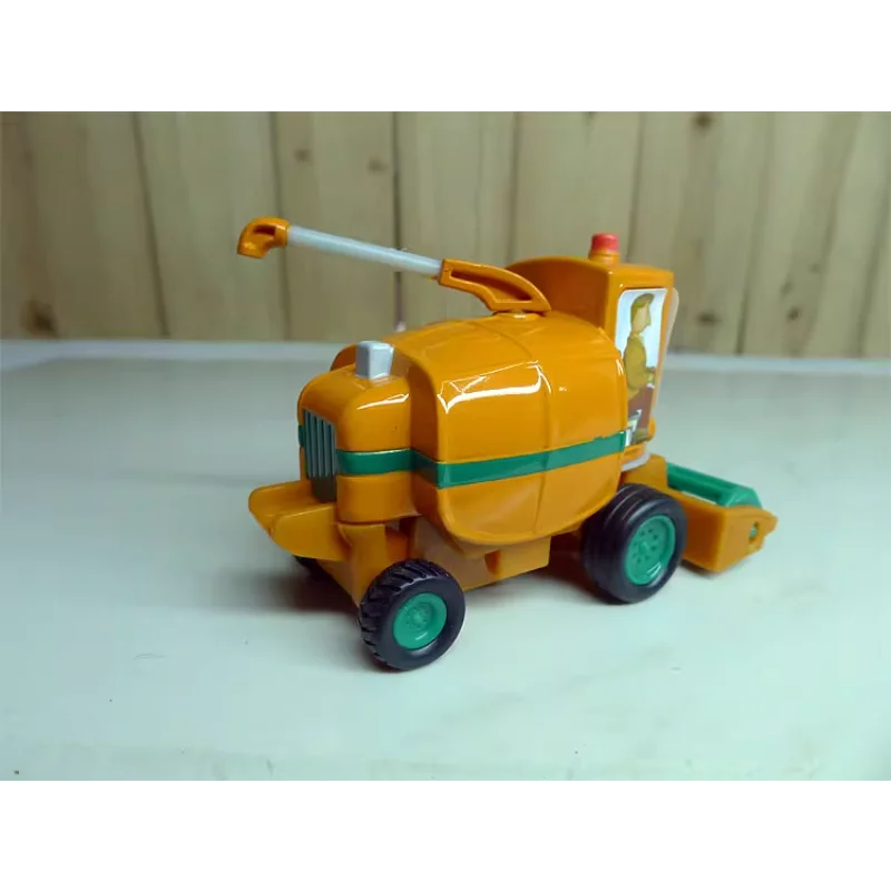 Kleiner Roter Traktor Harvester Tractor Agricultural Alloy Car Model Collectible Toy Gift Souvenir Display Ornament