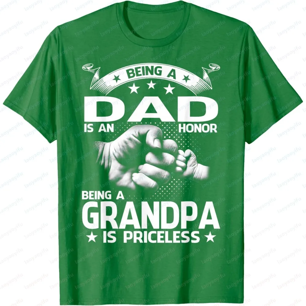 Stilvolle Kleidung mit süßem Familienmotiv, Oberteile mit Zitat für Papa und Opa, Herren-T-Shirt, Sommer, trendige Mode, kurzärmelig, lässiges, bequemes T-Shirt – Detail 11