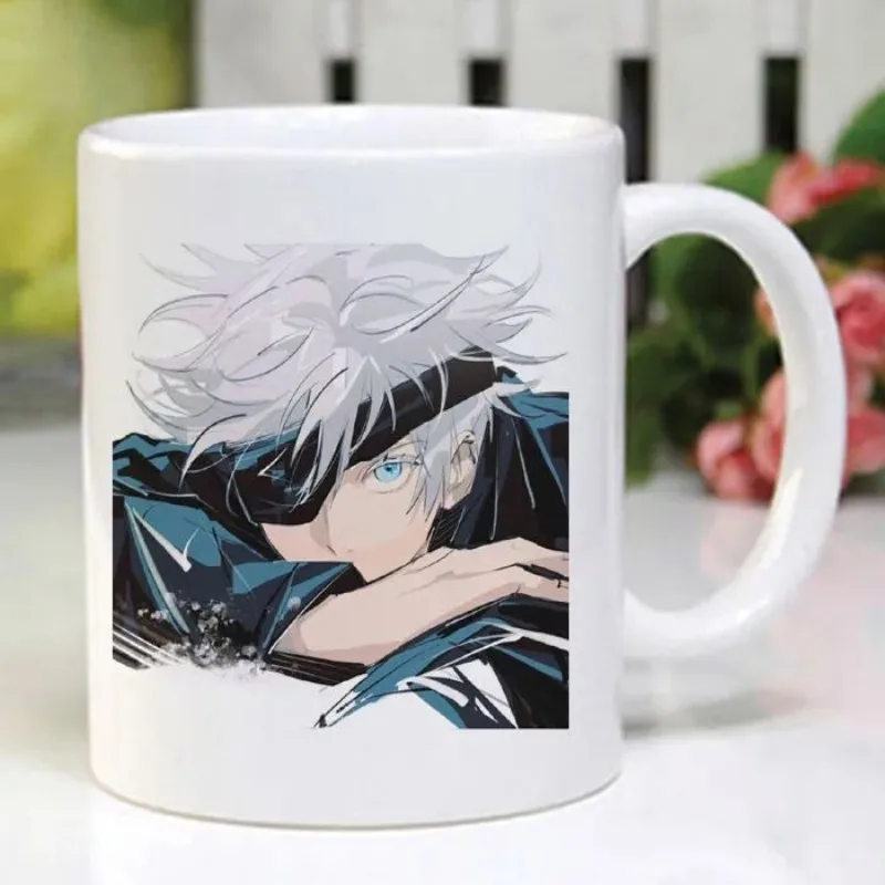 New Spell Return Animation Peripheral Gojo Satoru Mug Creative Personalized Ceramic Coffee Cup Birthday Holiday Gift Wholesale