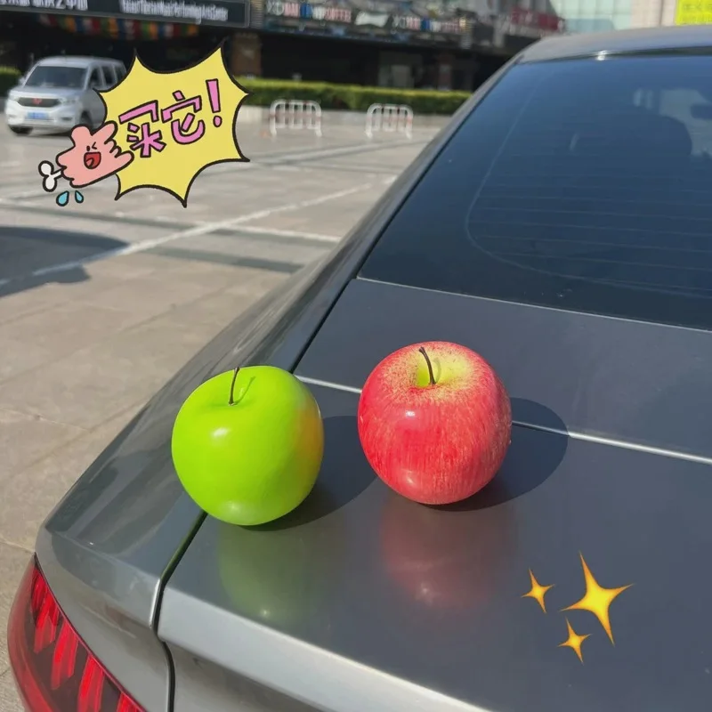 SimulationApple Car Ornament Peace Decor forDashboard Vehicle Interior Decoration