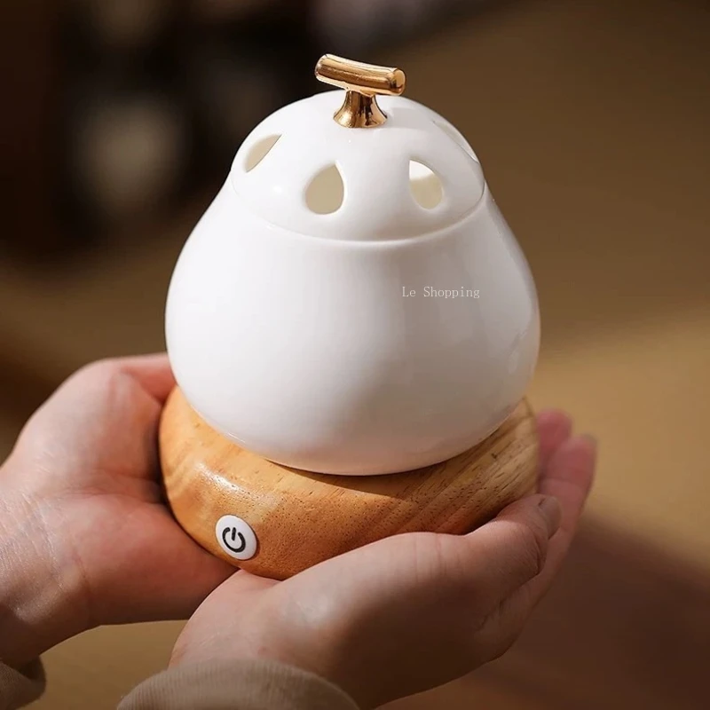Creative Goose Pear Electric Incense Burner/Lamp Design Temple Worship To Buddha Meditation Bedroom Study Desktop Decoration