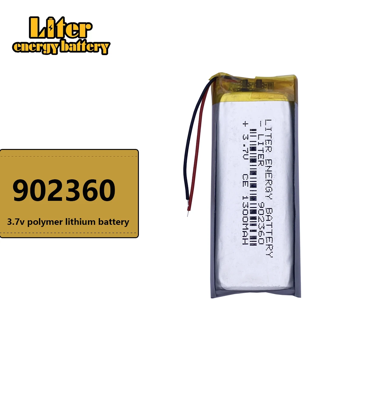 3.7V,1300mAH 902360 902560 polymer lithium ion / Li-ion battery for model aircraft,GPS,mp3,mp4,cell phone,speaker,bluetooth