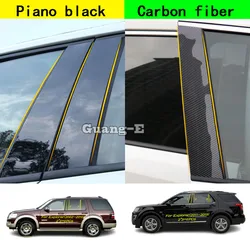 For Ford Explorer 2002 2003 2004 2005 2006-2018 2019 Car PC Material Pillar Post Cover Door Trim Window Molding Sticker Parts