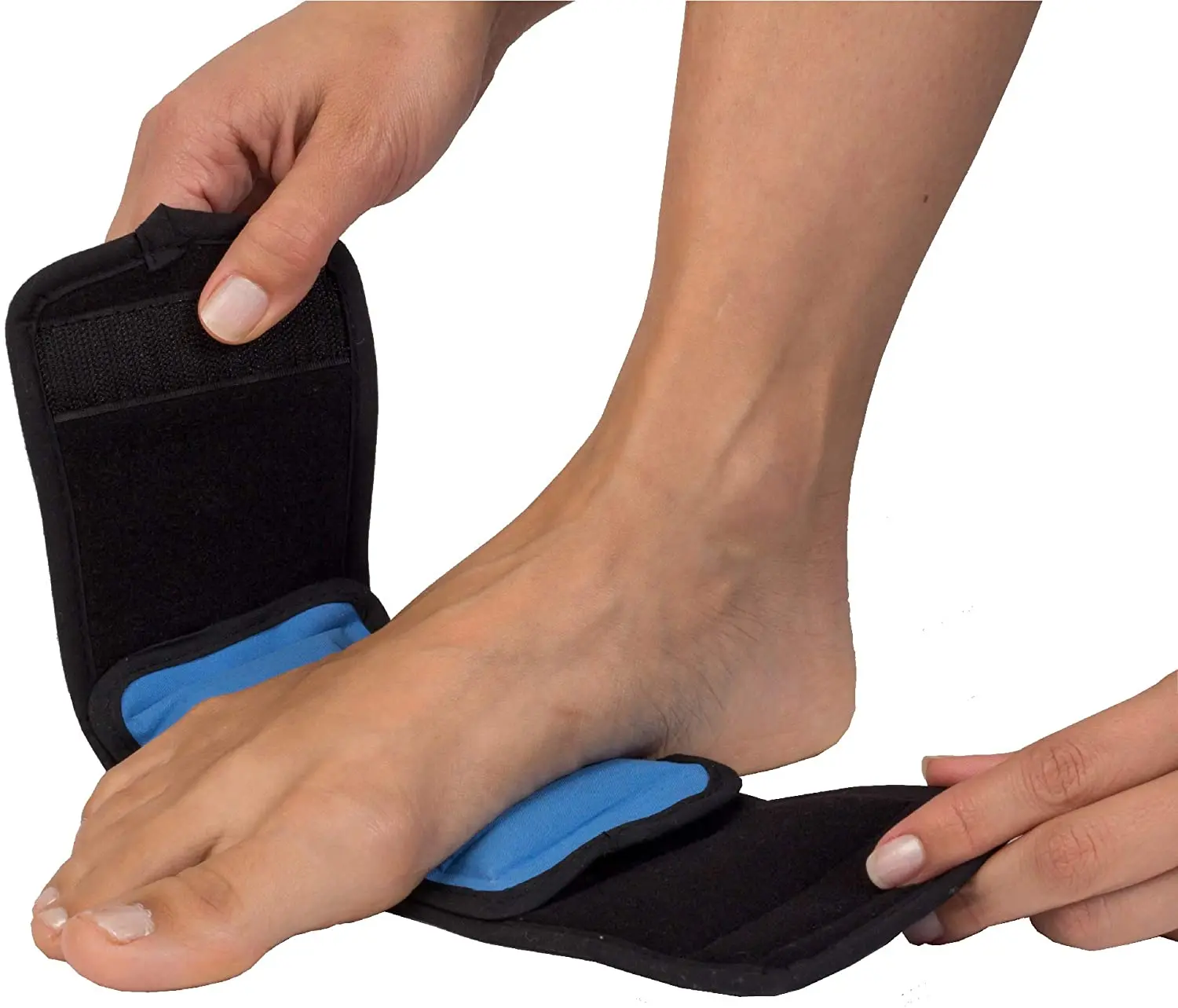 

Gaodear Cold Therapy Wrap w/ 15" Strap - 2 Pack Small Reusable Gel Ice Bag Compress Injuries Pain Relief Hand Arch of Foot