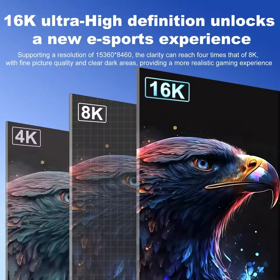 16K HDMI 2.2 Cable High Speed 96Gbps Braided Video Cable 16K@30Hz/60Hz 8K@120Hz 4K@240Hz HDR Compatible For Laptop TV PS5 Switch