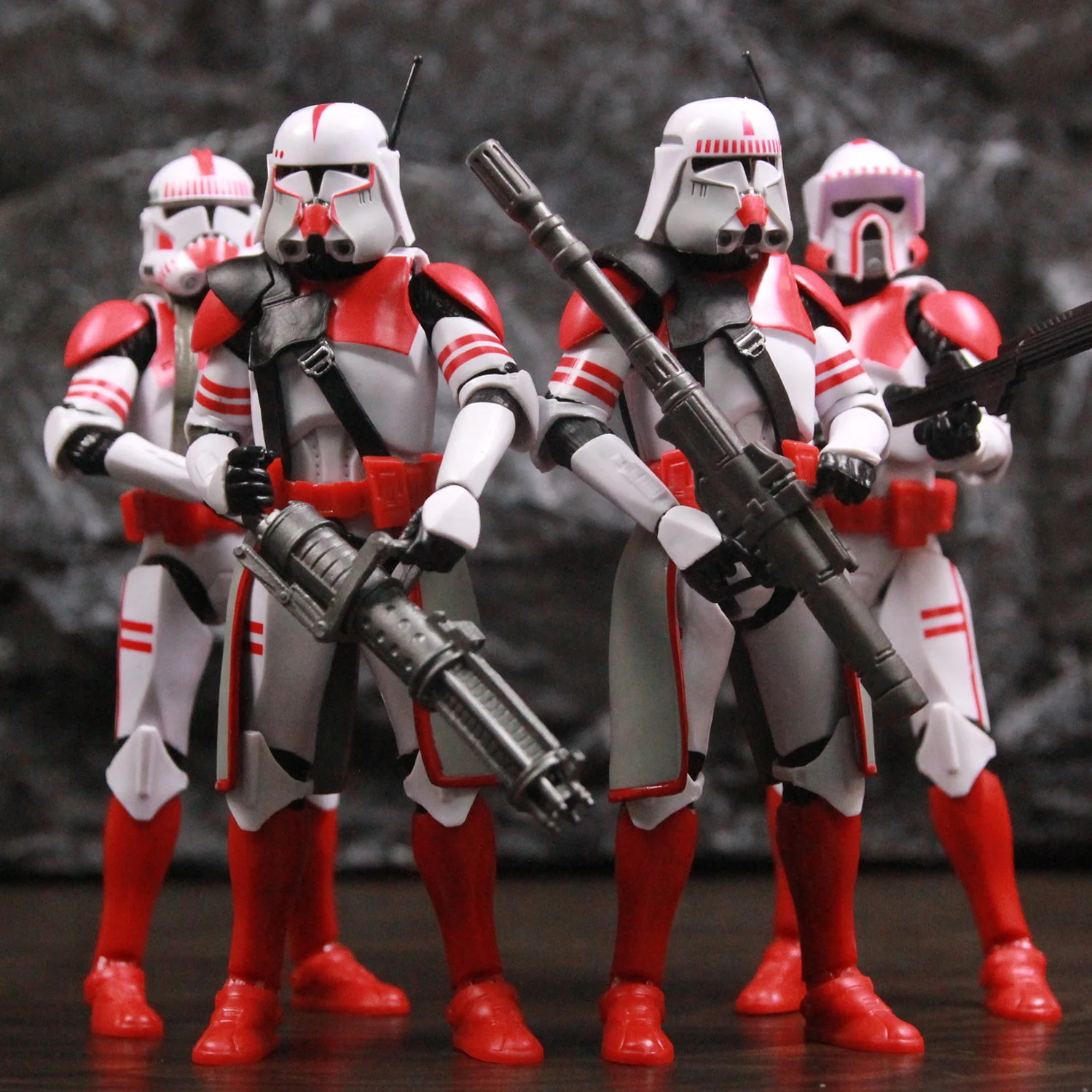 New Body Star Wars Coruscant Guard Clone Shock Trooper ARF Heavy Assault Officer 6" Action Figure Toys Phase II P2 The Bad Batch