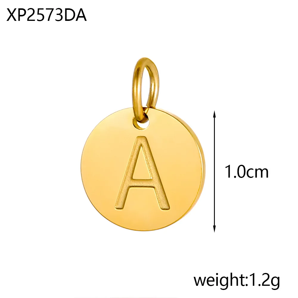 letters for bracelet Initial Charm Stainless Steel Englith Letter Pendants A-Z Alphabet Charms for Handmade Bracelet Earrings Je