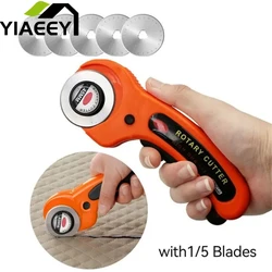 45mm Cloth Rotary Cutter Patchwork Roller Wheel Round Knife Leather Paper Leather Craft Rotary Cutter For Leather Fabrics