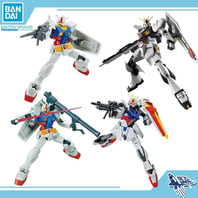 Bandai Anime Cartoon EG Gundam Genzu Fully Equipped Strong Attack Rach Created Bull Gundam V Assembled Model Children's Toy Gift