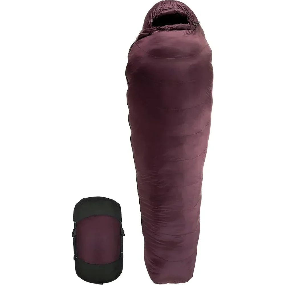 Katahdin 0°F Cold Weather Mummy Hiking Sleeping Bag - Synthetic 625 FP 4 Season Sleeping Bags for Adults - Ultralight Short.