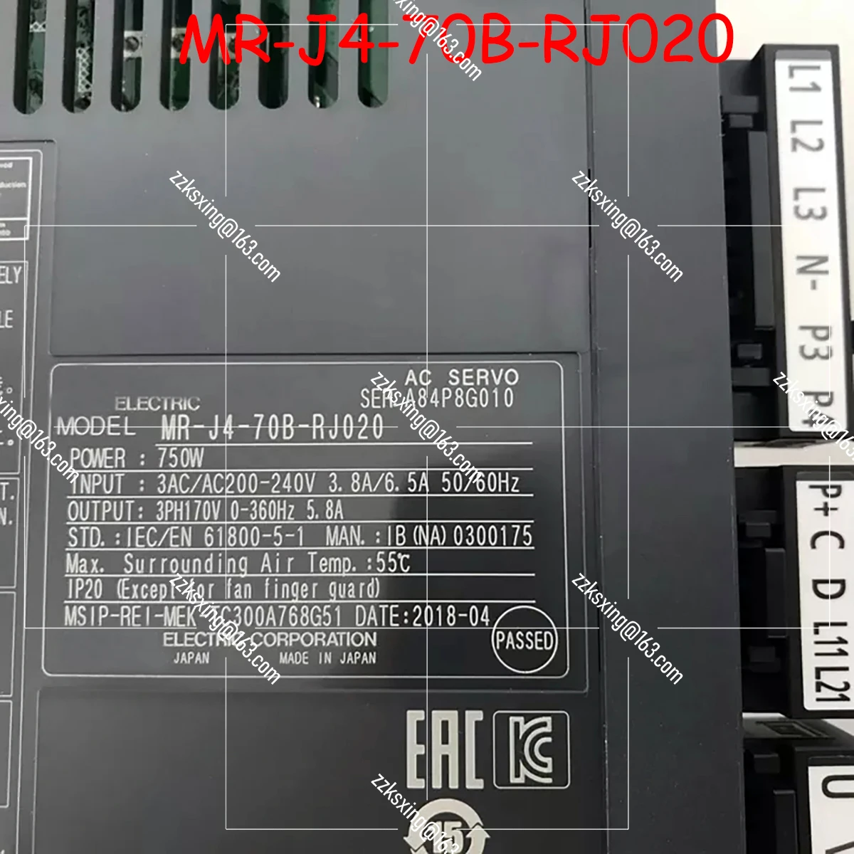 Bran-new  MR-J4-70B-RJ020  Original Servo Driver