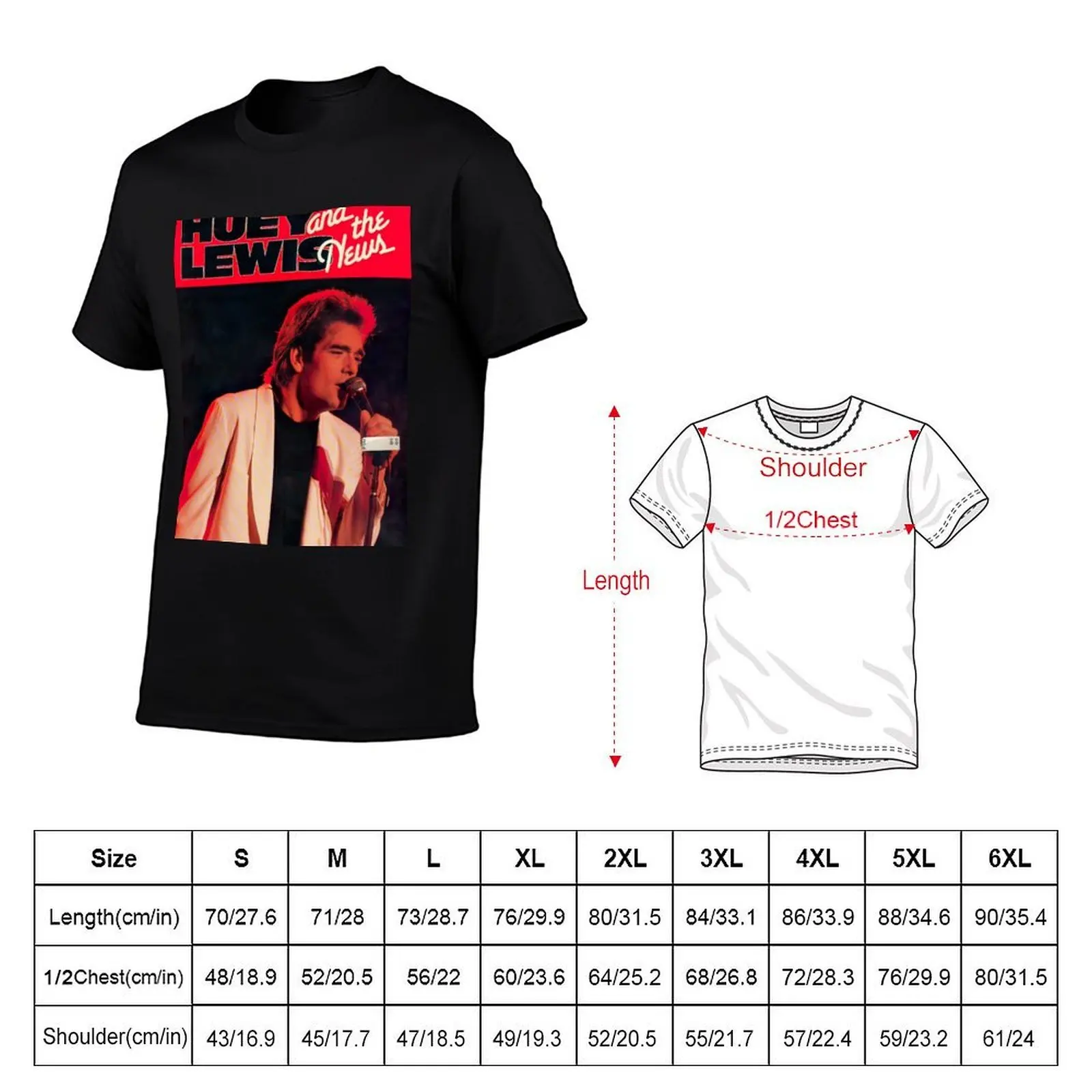 1985 Robus Books Huey Lewis News T-Shirt vintage clothes topping plus size men clothing