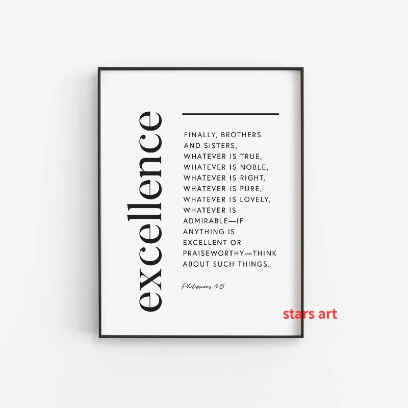 Vintage Office Scripture Bible Verse Christian Art Poster Canvas Painting Wall Prints Picture for Living Room Home Decor