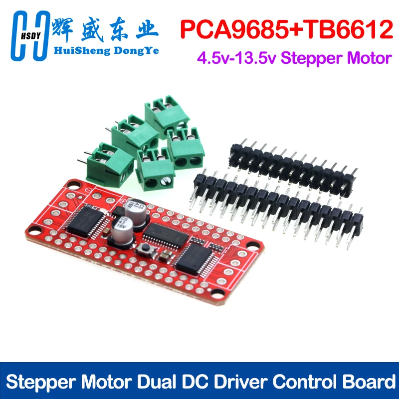 PCA9685 TB6612 Stepper Motor Dual DC Driver Control Board  4.5V–13.5V for Arduino Projects