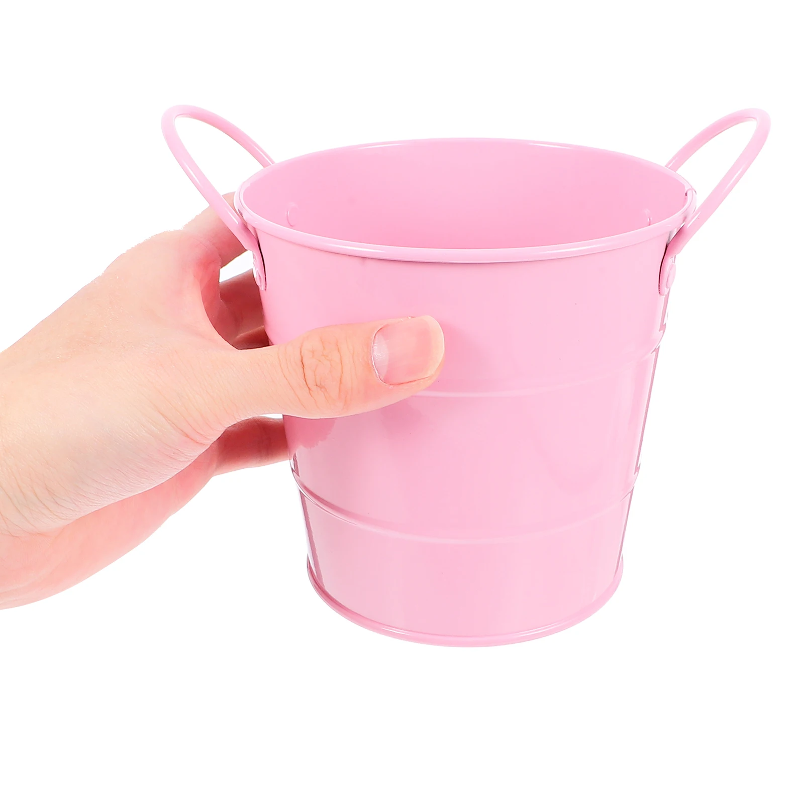 

Desktop Pen Holder Metal Bucket ganizer for Desk Office Supplies Pencil Caddy Storage Tray SmallTrashCan FlowerPot