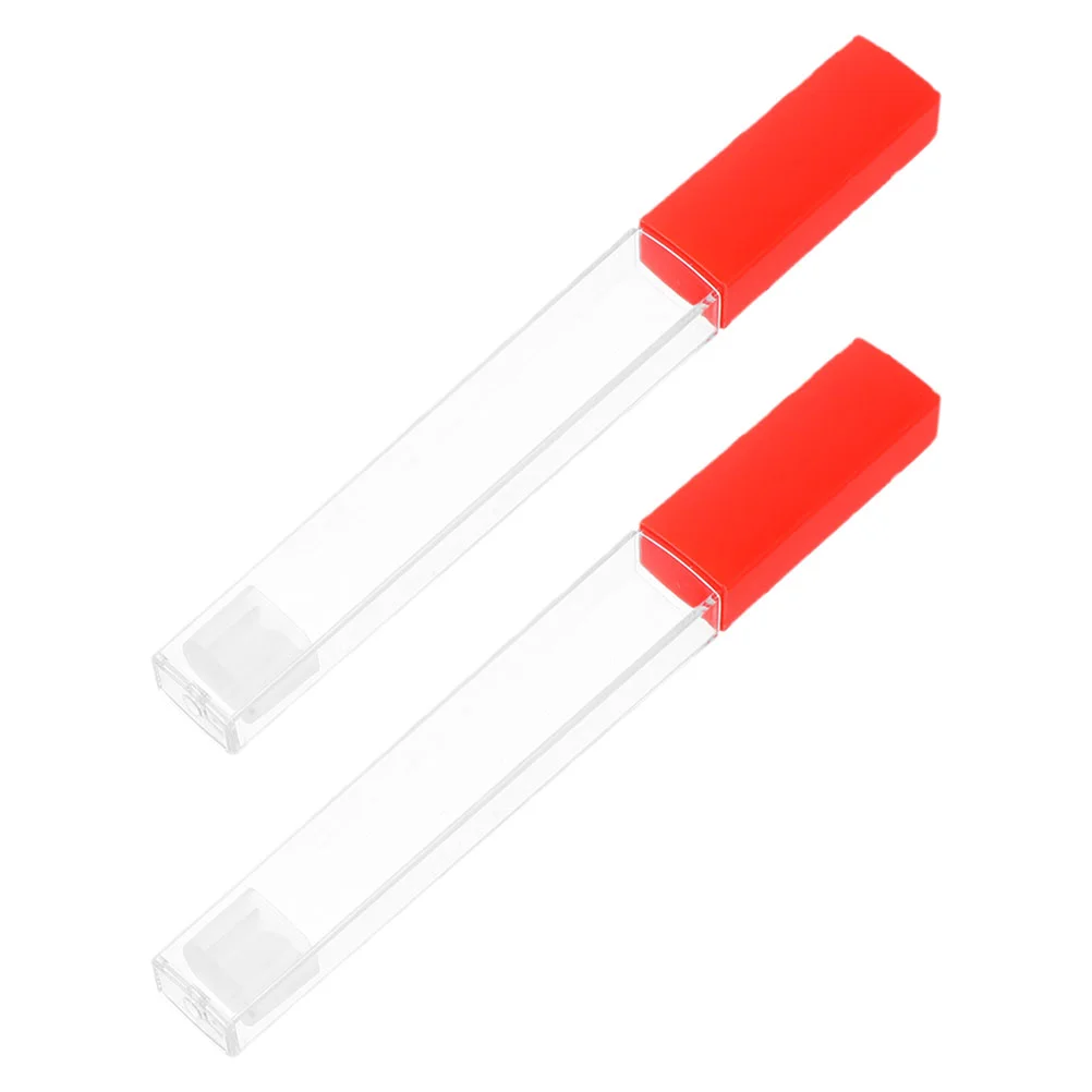 2 Pcs Thermometer Protective Barrel Adult Tube Case Tester Plastic Thermometers Storage Bin Temporal