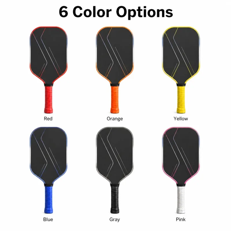USAPA Approved Pickleball Paddle Set 2 Paddles 4 Balls Carry Bag T700 Carbon Fiber 16mm Frosted Surface image 2
