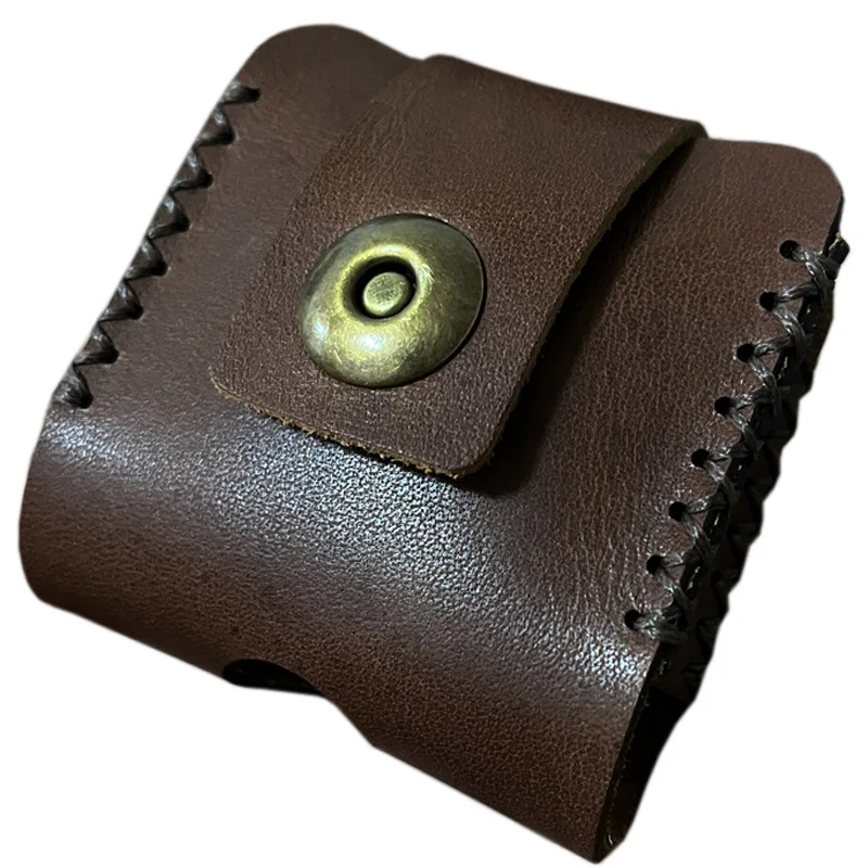 Genuine Retro Cowhide Leather Case Holster For Zippo & Zorro Large Lighters Belt Loop Design Perfect Fit For Armor-Style Lighter