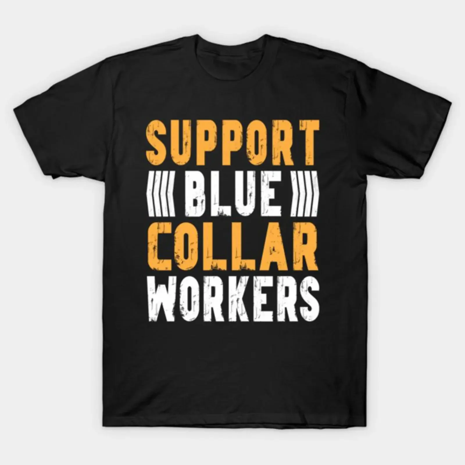 Support Blue Collar Workers for Men Trades Pride Labor Day T Shirt vintage Washed Casual Stylish designer clothes Soft