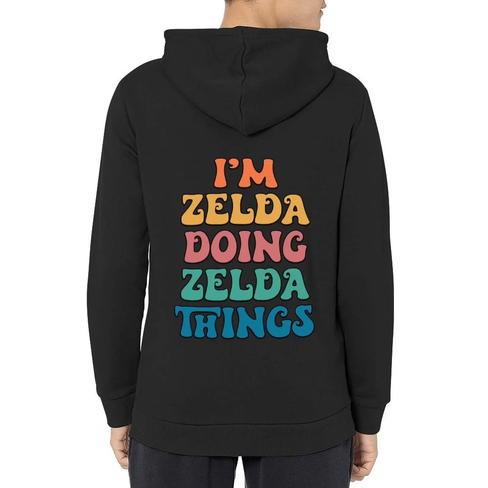 

Zelda Funny Retro First Name Hoodie autumn new products hooded shirt fashion men korean style clothes mens hoodie