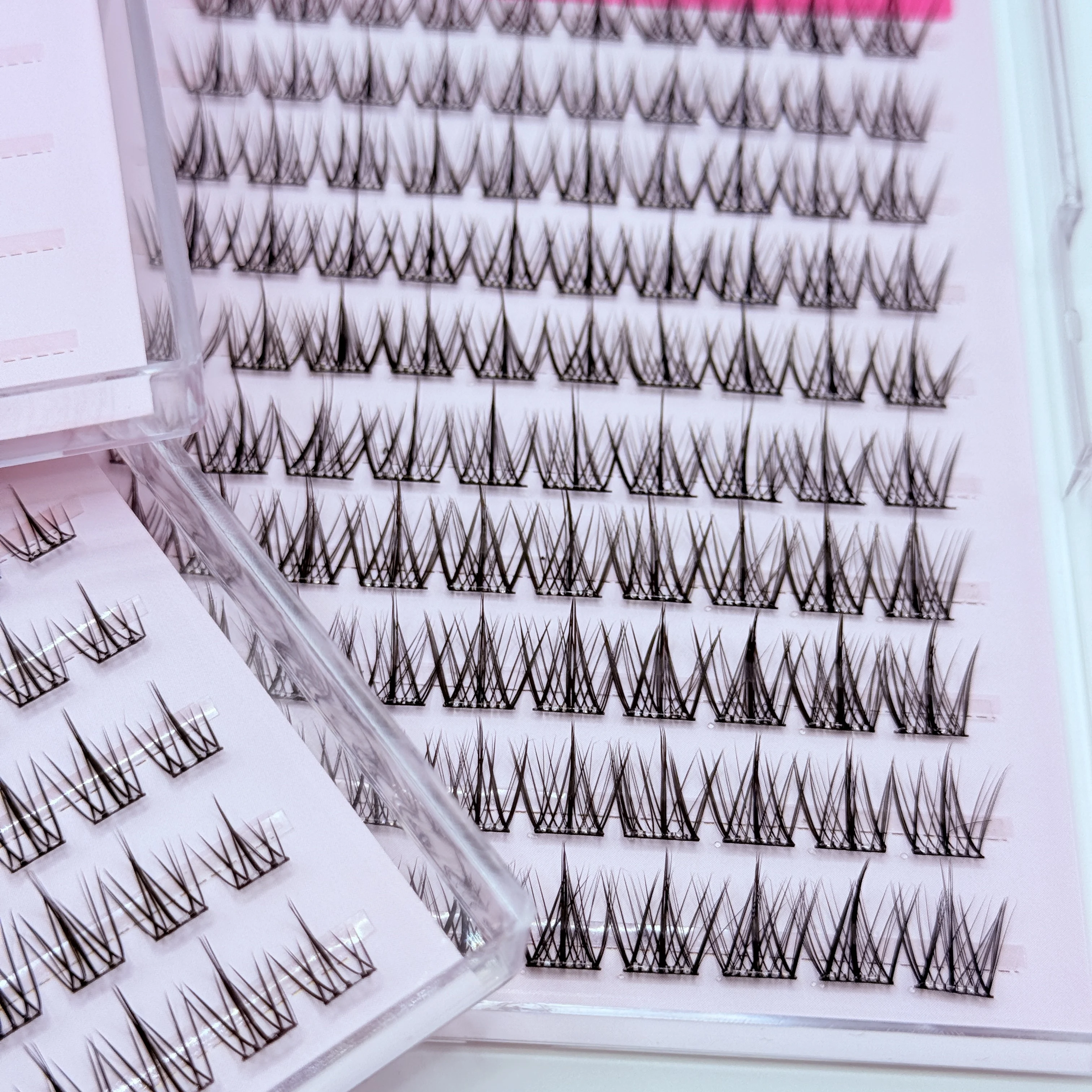 DlY ماكياج رموش ذاتية اللصق لا حاجة للغراء لاش مجموعة لينة رمش كاذبة لتمديد الرموش