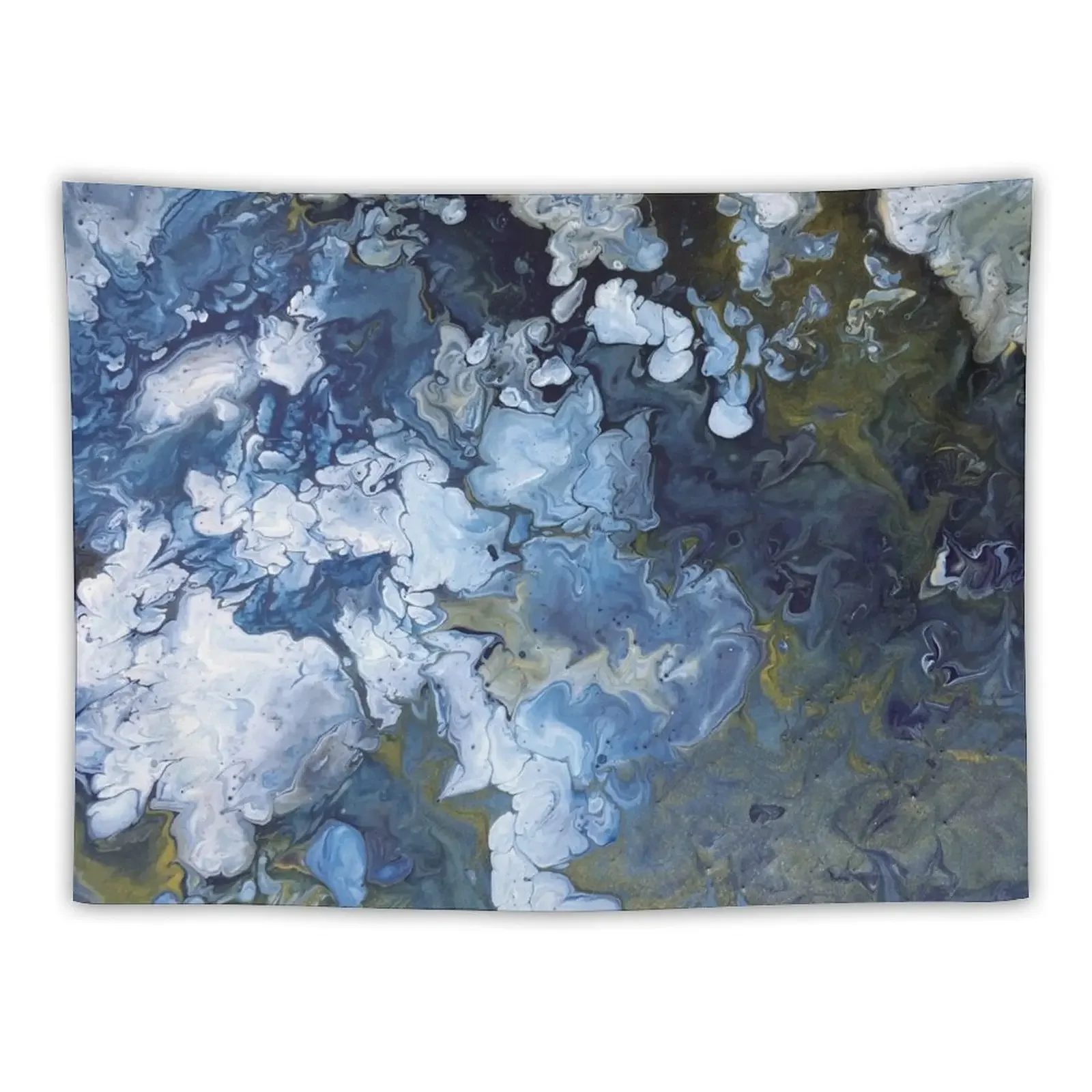 Abstract Nature Acrylic Pour Painting Tapestry Decor For Room Room Design Aesthetic Room Decorations Tapestry