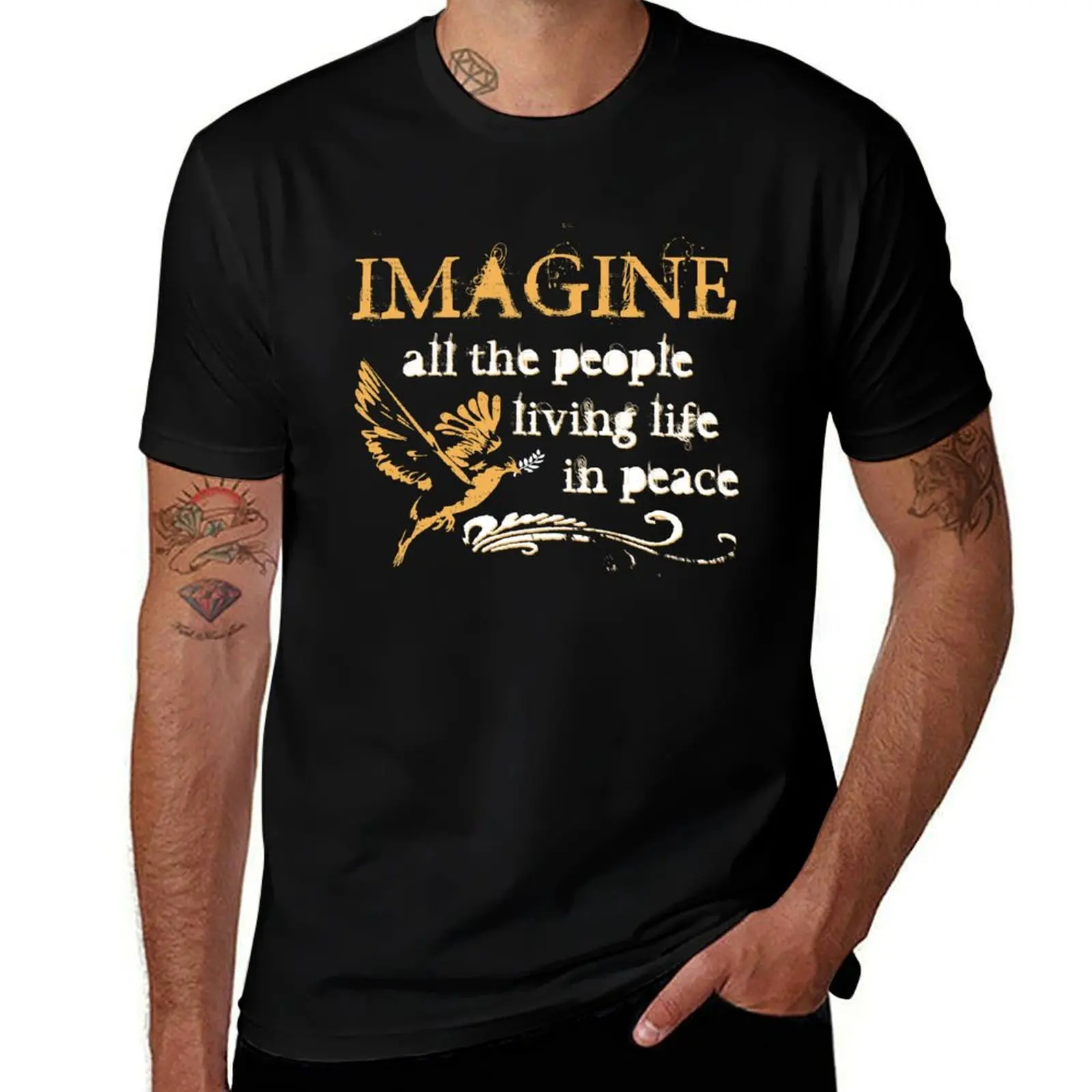 

Imagine T-Shirt man graphic t shirt man t shirts for men casual T-Shirt