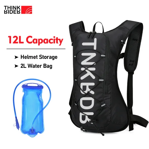 Imagen 1 del producto Mochila para ciclismo ThinkRider, bolsas para bicicleta de 12L, bolsa de agua para deportes al aire libre, escalada, senderismo, mochila de hidratación para bicicleta de montaña y carretera