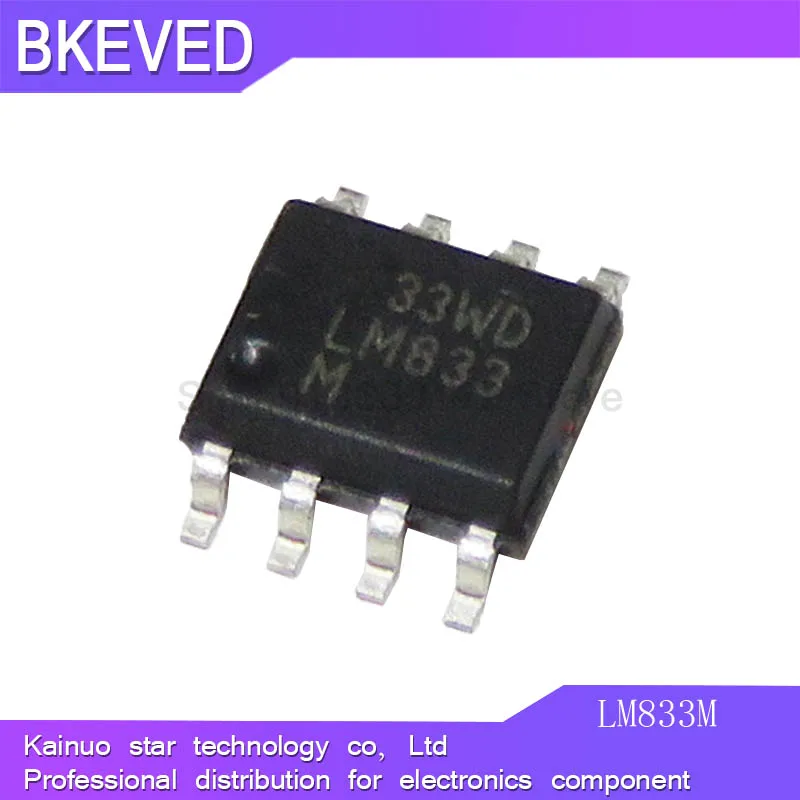 10pcs LM833M SOP-8 LM833MX SOP8 LM833 Dual-channel low-noise operational amplifier