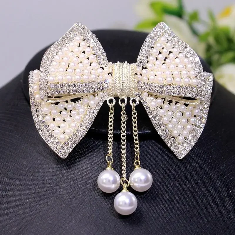 إكسسوارات شعر الفراشة، شعر صغير بتصميم شرابة، مشبك زنبركي نسائي، مشبك شعر عريض من حجر الراين اللؤلؤي