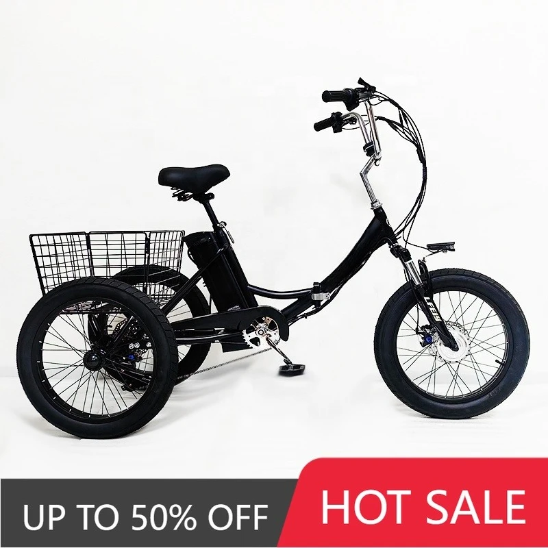 QQW 20-Inch three-wheeled electric tricycle 13ah battery electric motorcycle three-wheeled electric tricycle adult scooter