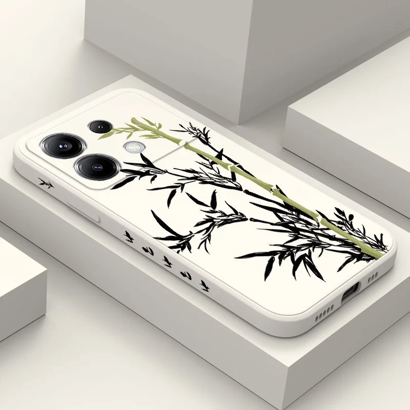 

Green Bamboo Phone Case For Xiaomi Poco F7 X7 X6 F6 M6 M5 M5S F5 X5 F4 X4 M4 F3 M3 X3 Pro 4G 5G GT Silicone Cover