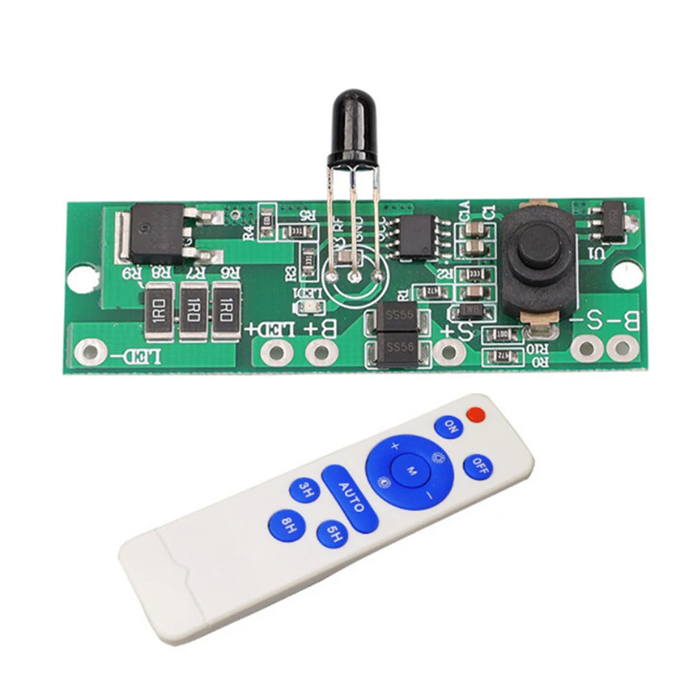 3.2v/3.7v Solar Powered Small Street Light Panel Solar Circuit Board with Remote Control Automatic Power Reduction