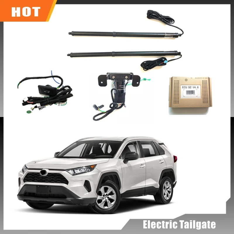 

Модифицированная электрическая задняя дверь для TOYOTA RAV4 2013-2022, Модифицированная задняя дверь, модификация автомобиля, автоматический подъем, задние двери, автомобильные запчасти