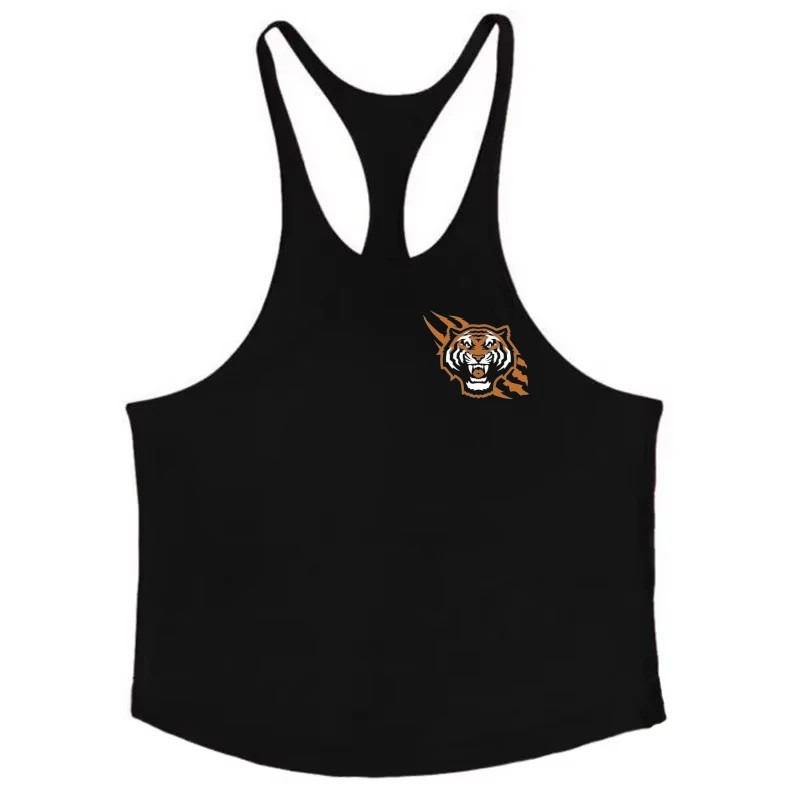 سترة رياضية للرجال مصنوعة من القطن بنسبة 100% بحزام رفيع على شكل حرف Y - قميص داخلي بدون أكمام لبناء العضلات وكمال الأجسام واللياقة البدنية ملابس غير رسمية #4