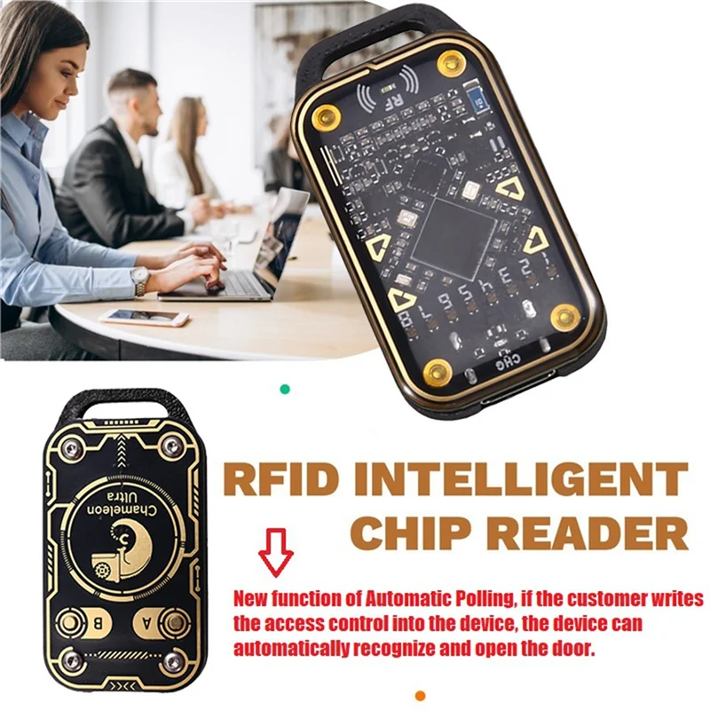 

N93R Chameleon Ultra RFID Smart Chip Reader+3XUID Keychain Smart Card Emulator NFC Duplicator 125K 13.56Mhz ID IC Card Decode