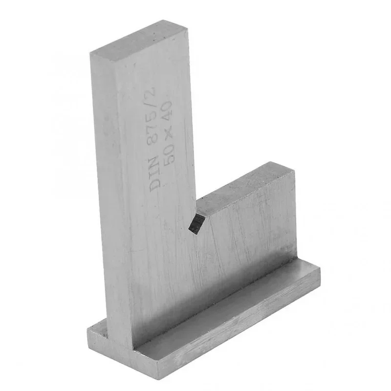 Machinist Square 90 Degree Right Angle Engineer Set with Seat Precision Ground Steel Hardened Angle Ruler 50x40/75x50/100x70mm