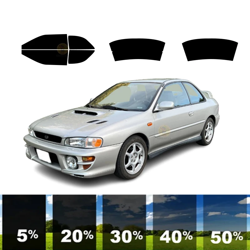 precut Removable Window Tint Film For Car 100% UVR 5%-35%VLT Heat Insulation Carbon ﻿For SUBARU IMPREZA 2 DR COUPE 1995-2001