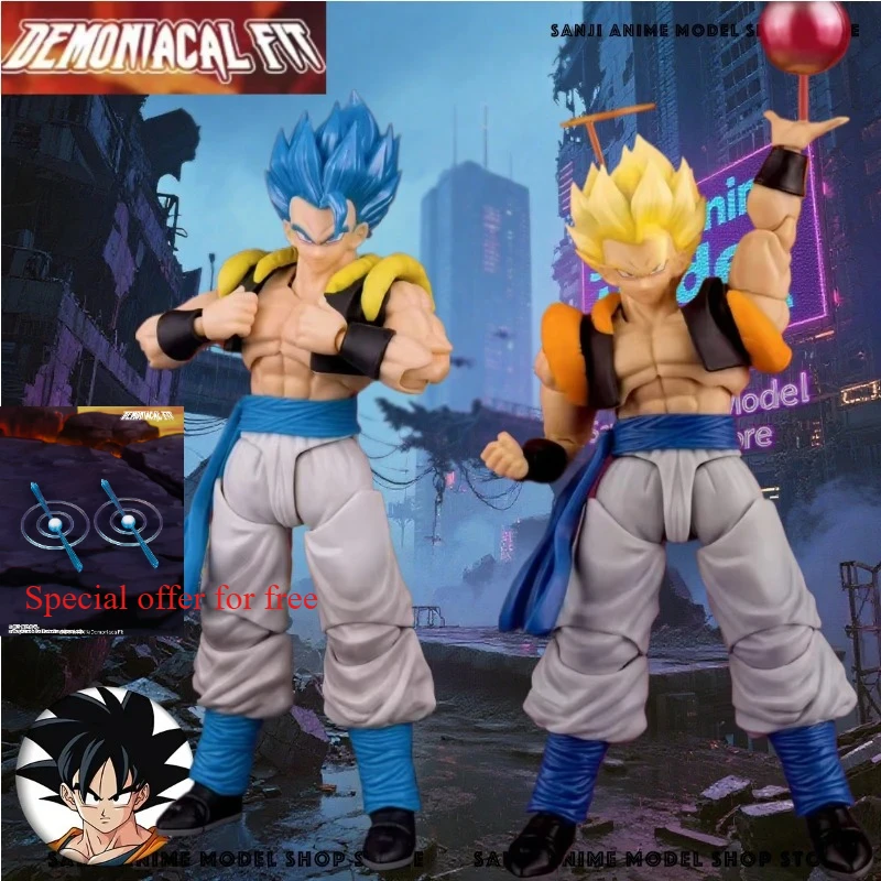 【متوفر】ألعاب مجسمة مخصصة لشخصية Demoniacal Fit Dragon Ball SHF Super Saiyan SSJ Gogeta #1