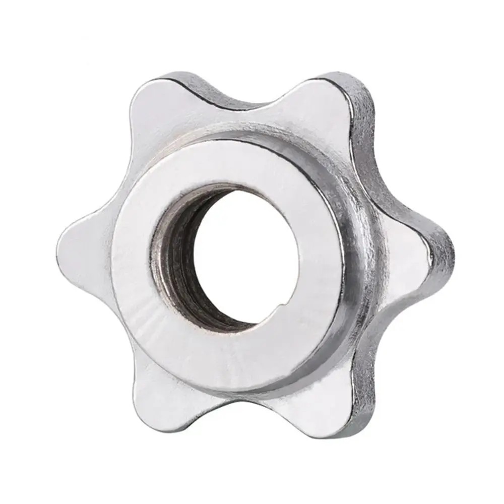Anti-slip Weight Lifting Accessories Spin-lock Fixed Dumbbell Clamps Dumbell Hexagon Nut Dumbell Nut Barbell Bar Collar Screw