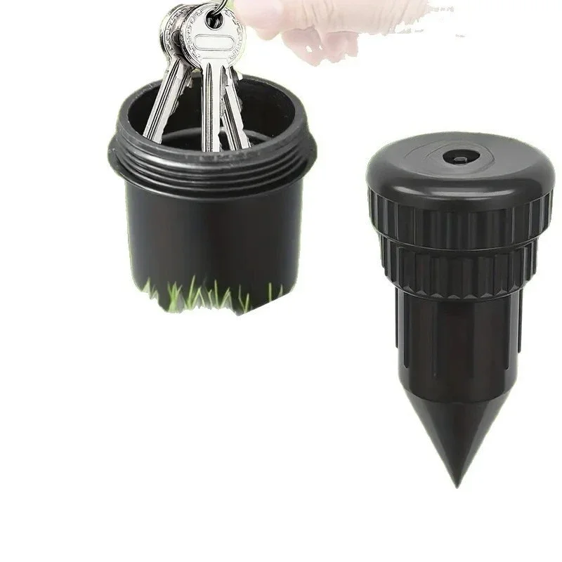 Fake Sprinkler Key Hider, Waterproof Outdoor Hidden Key Safe Box, Durable Plastic Garden Secret Storage, for Emergency Spare Key view 6