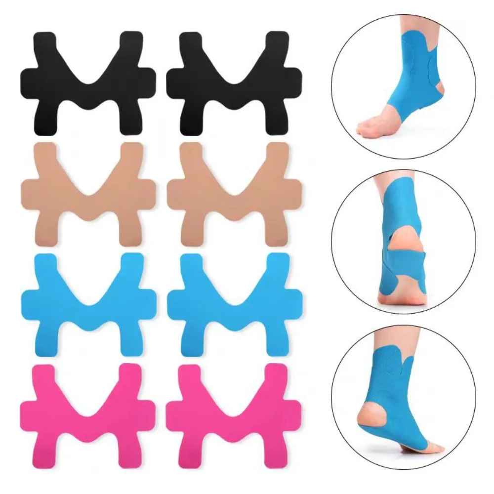 5pcs Pre-Cut Kinesiology Tape Elastic Breathable Muscle Support Tape Waterproof Self-Adhesive Athletic Tape Muscle Support