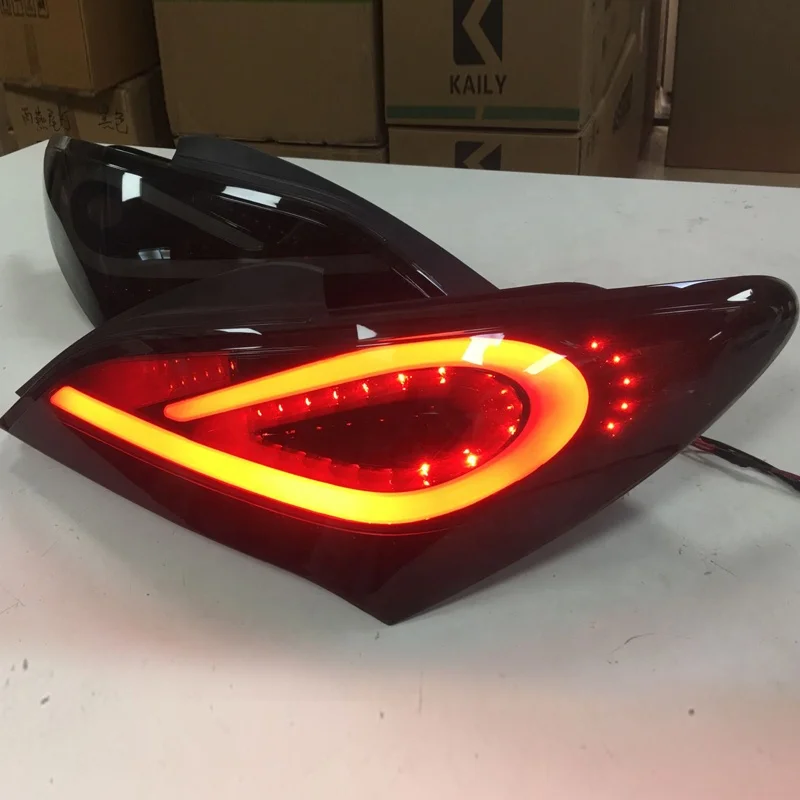 LED Rear Light For Hyundai For Genesis Coupe 2009-2011 Smoke Black WH